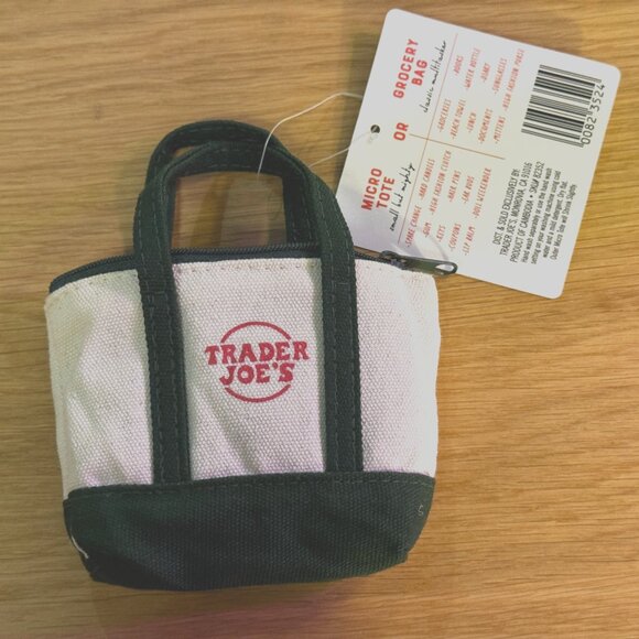 Trader Joe's Canvas Micro Tote with Grocery Bag, Green - Picture 4 of 14